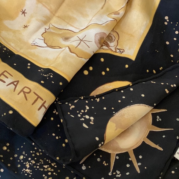 Diane Von Furstenberg silk scarf ZODIAC signs horoscope - Picture 8 of 16